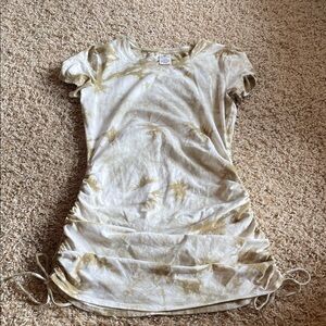 PINK Victoria's Secret White and Green Tie Dye Dress